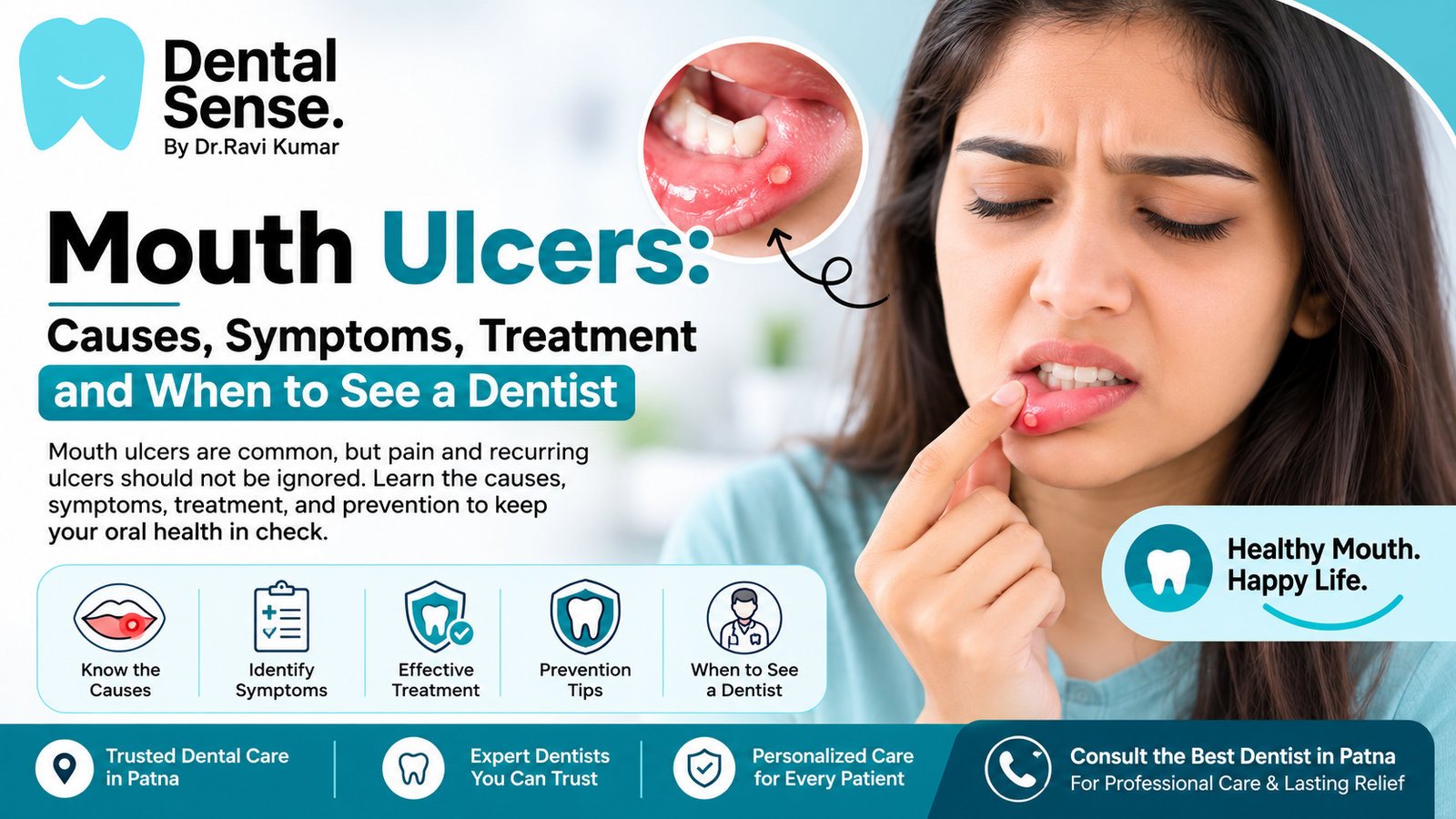 Mouth Ulcers: Causes, Symptoms, Treatment & Prevention