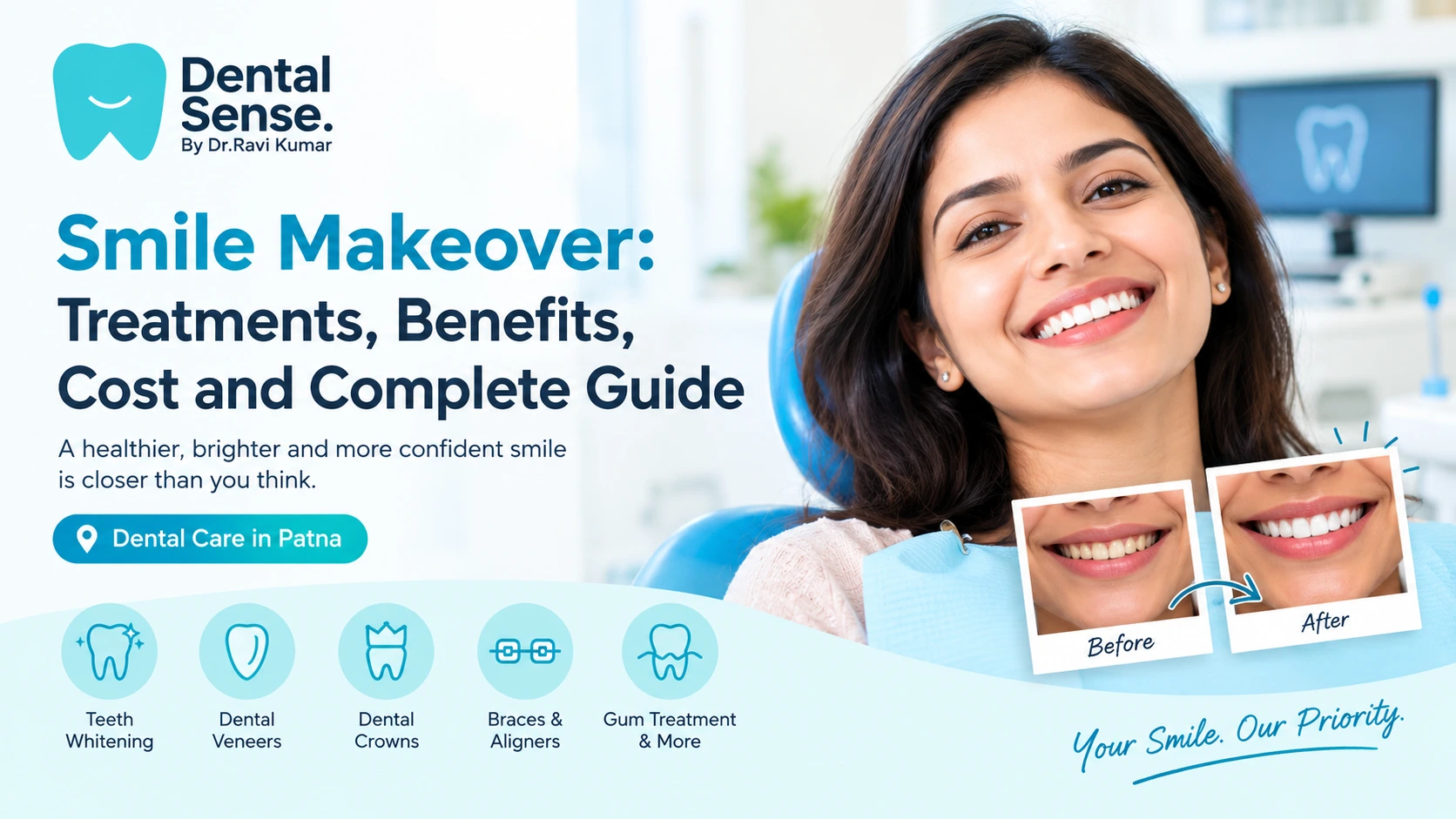 Smile Makeover in Patna: Treatments, Cost & Benefits