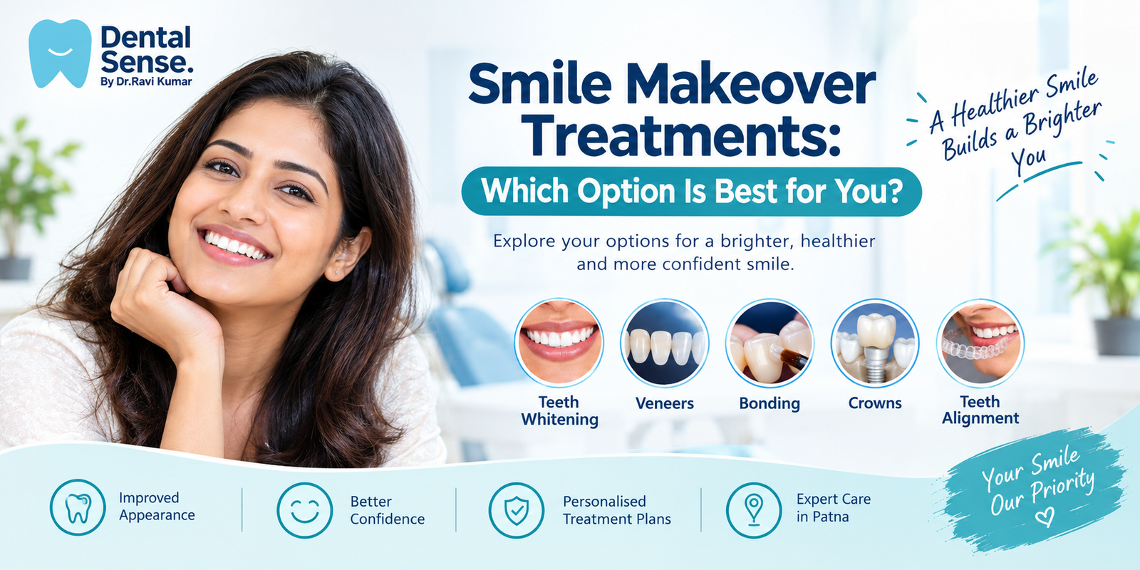Smile Makeover Treatments in Patna | Dental Sense