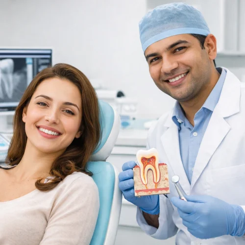 Happy Patient After Root Canal Treatment at the Best Dental Clinic in Patna